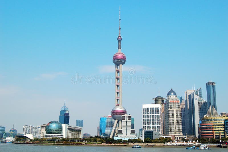 The Oriental Pearl Tower in Shanghai royalty free stock photos The Oriental Pearl Tower in Shanghai royalty free stock photos