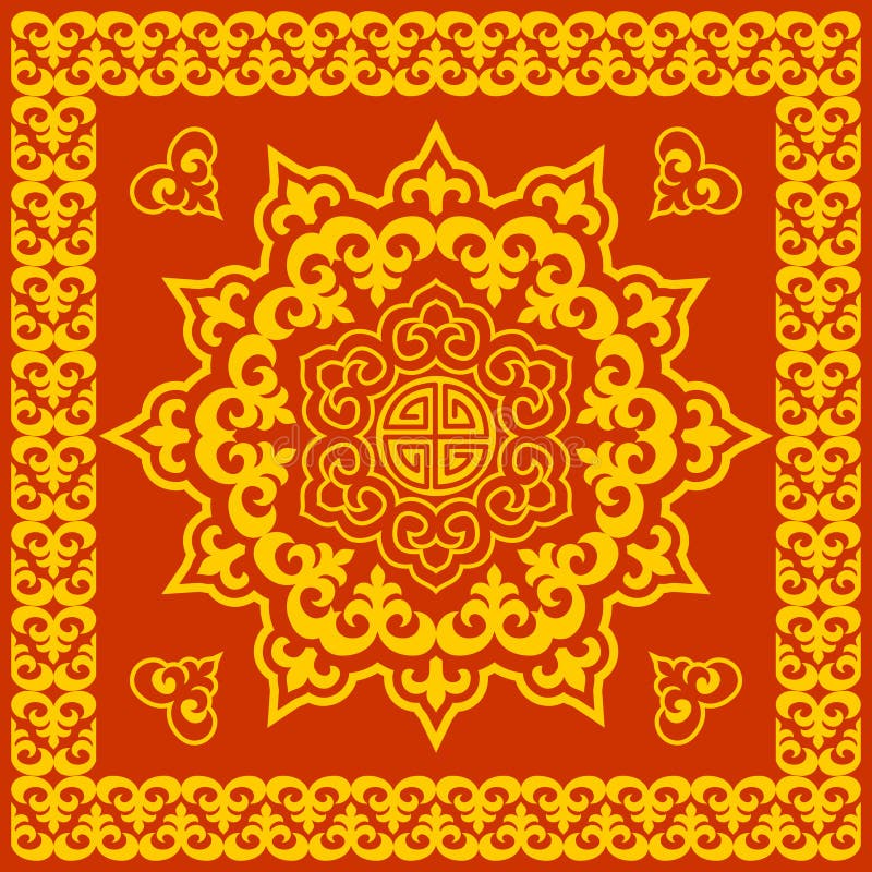 Oriental round pattern