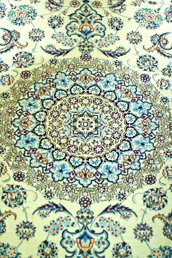 Persian Oriental Rug On Wooden Floor Stock Image Image of indigenous