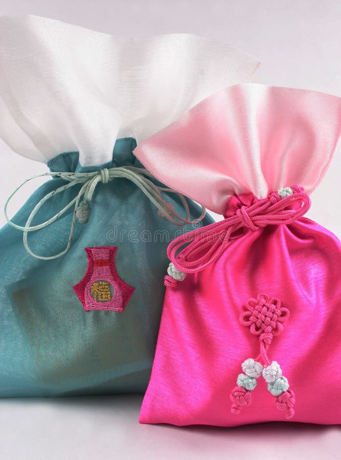 Oriental silk bags