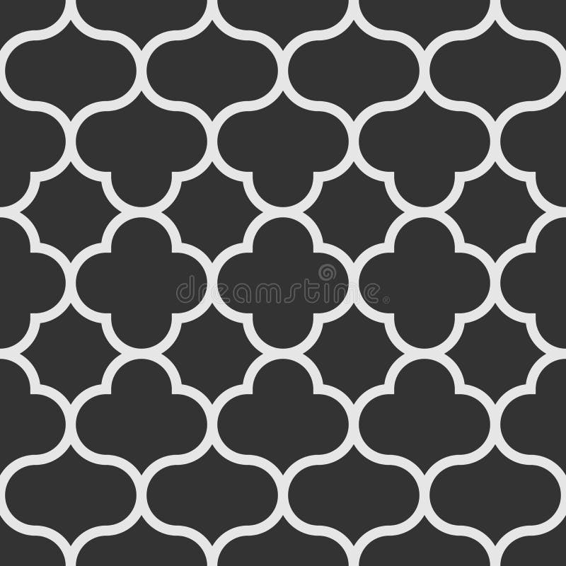 oriental styl deseniowy bezszwowy Monochrom tafluje tło royalty ilustracja oriental styl deseniowy bezszwowy Monochrom tafluje tło royalty ilustracja