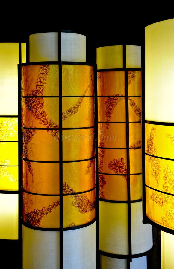 Oriental style lamps stock image. Image of colorful, asian 8004673