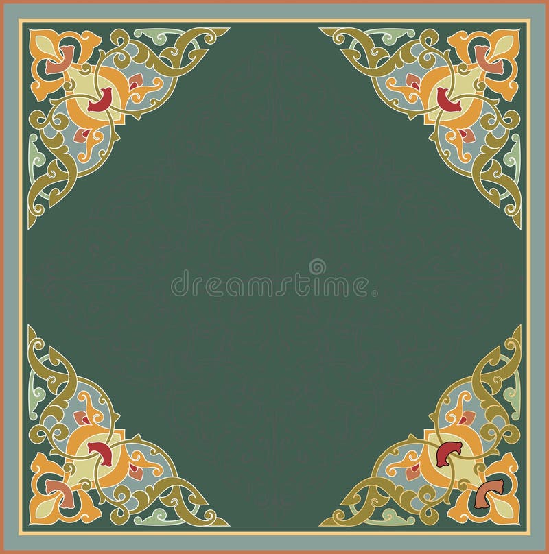 Orientale ha guarnito la struttura royalty illustrazione gratis Orientale ha guarnito la struttura royalty illustrazione gratis