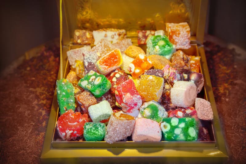 Orientalische Bonbons stockfotos Orientalische Bonbons stockfotos