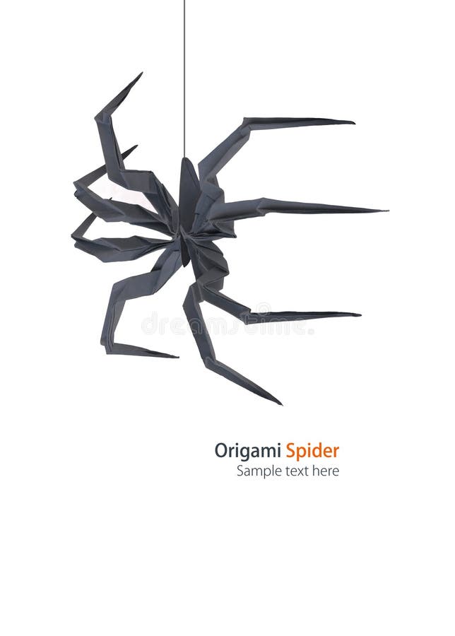 Оригами паук схема