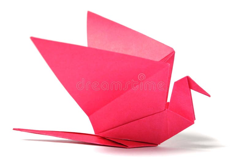 Origami bird over img