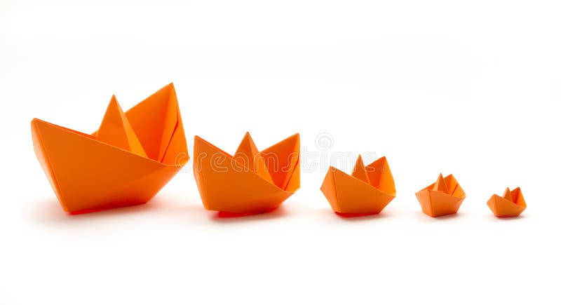 Origami boats