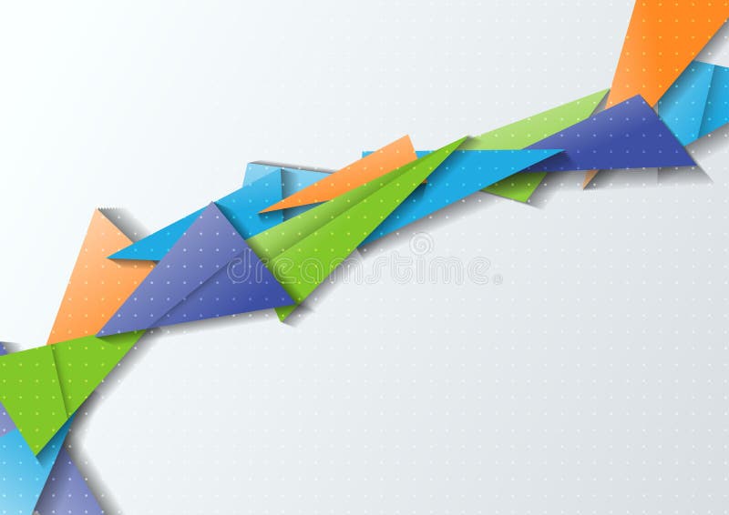 Origami bridge - modern abstraction