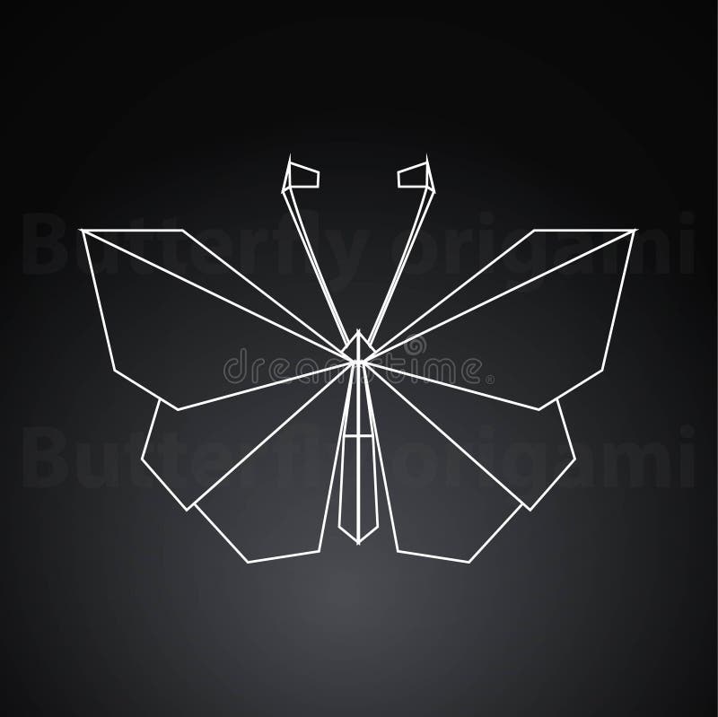 Origami butterfly paper creative art royalty free illustration Origami butterfly paper creative art royalty free illustration