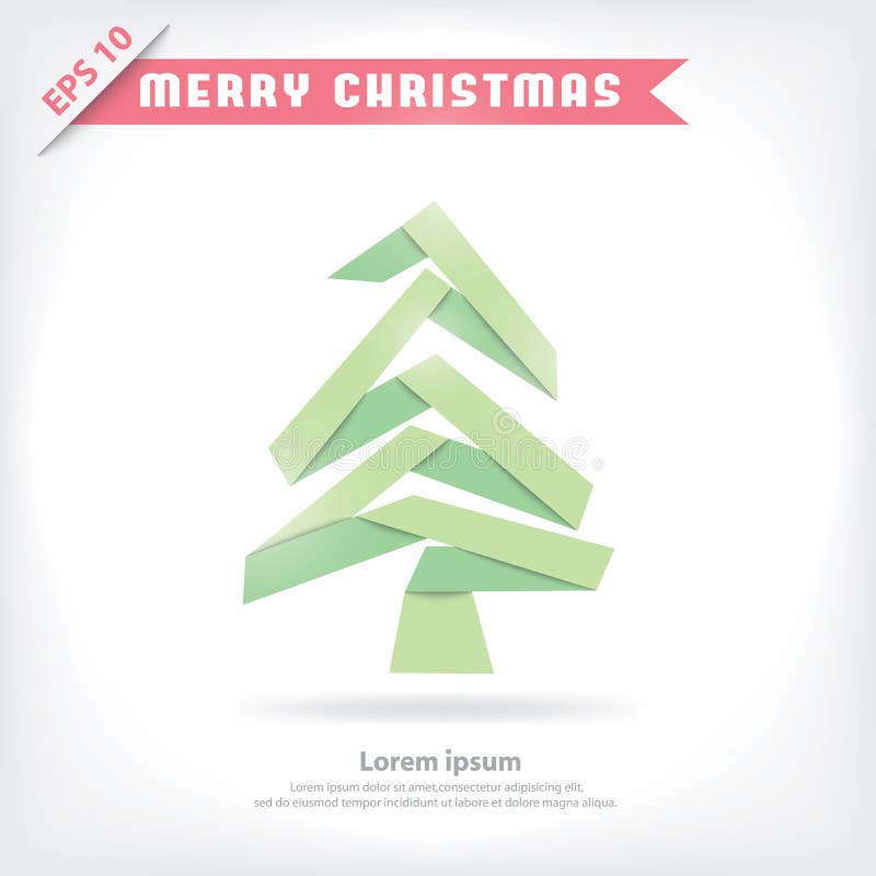 Christmas Tree As Technical Blueprint Drawing. Christmas Technical