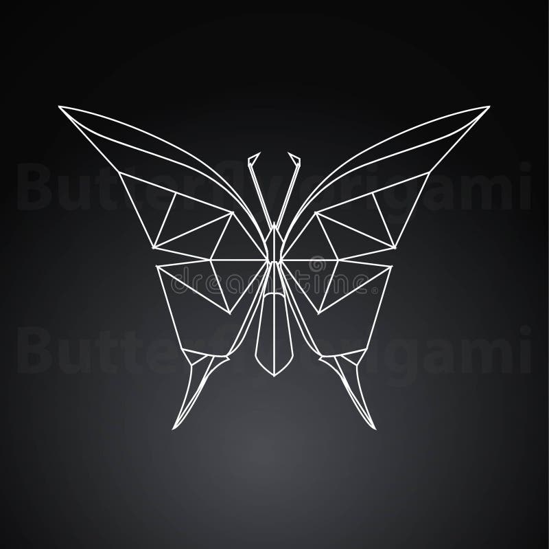 Origami butterfly paper creative art stock illustration Origami butterfly paper creative art stock illustration