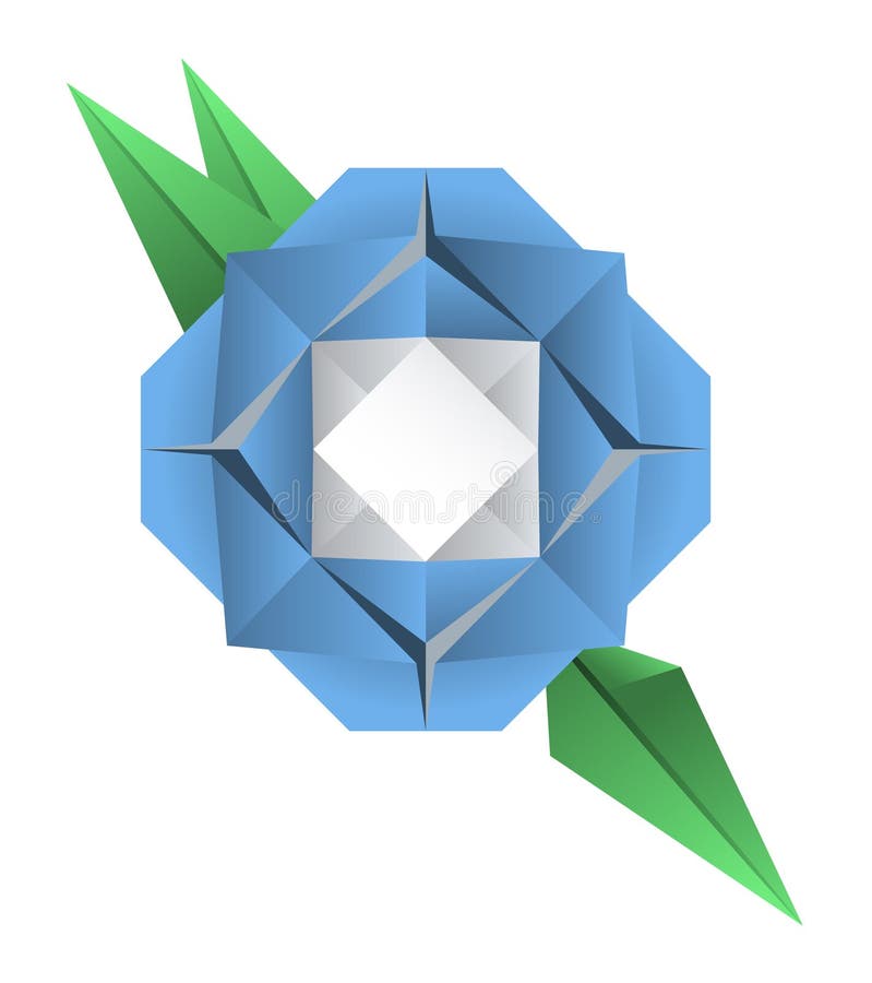 Origami flower stock vector. Illustration of handmade 25493814