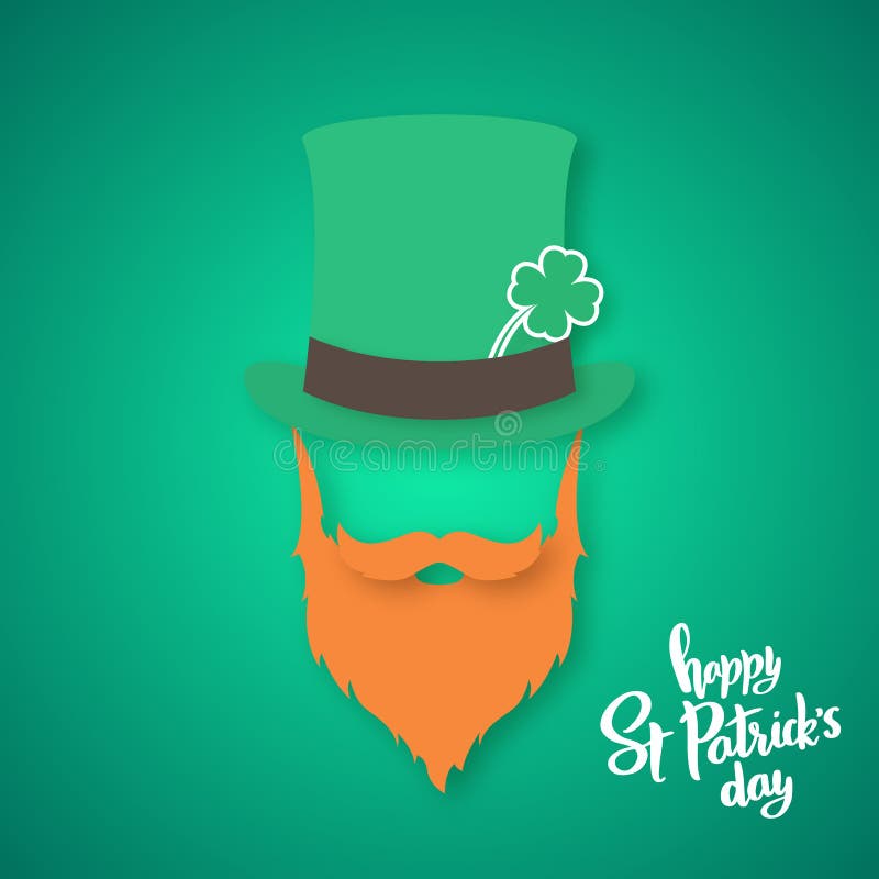 Origami irlandczyk Świętego Patrick ` s dnia karta royalty ilustracja Origami irlandczyk Świętego Patrick ` s dnia karta royalty ilustracja
