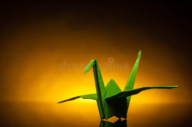 Origami paper crane stock image. Image of object, decorative 42370587