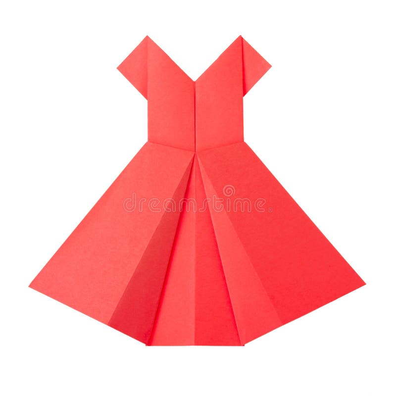 Origami dress stock image. Image of symbol, clothing - 36179703