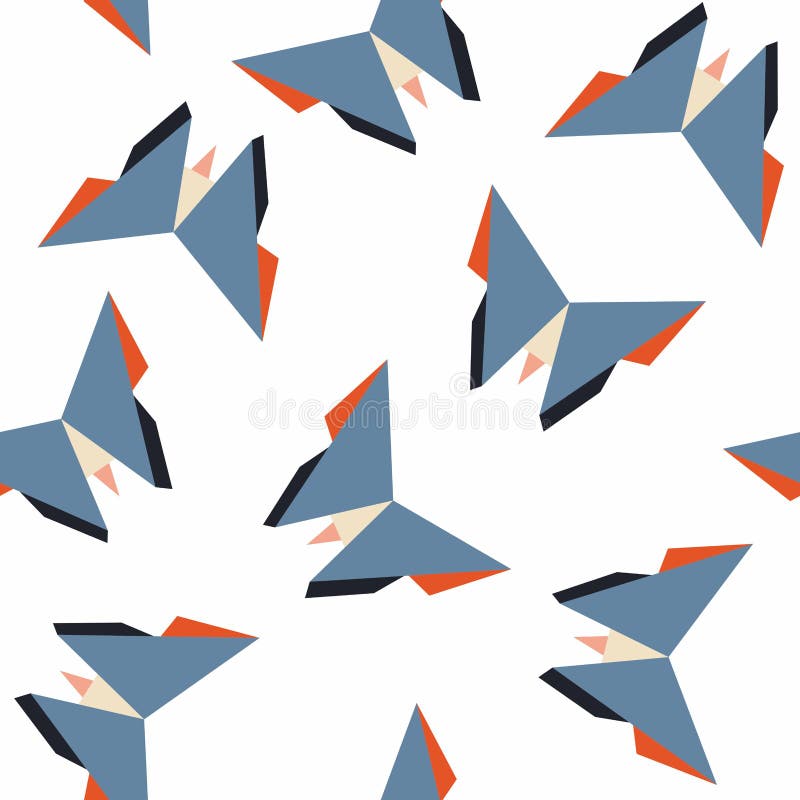 Origami Pattern stock illustration