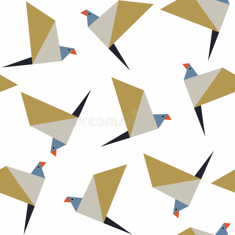 Origami Pattern stock illustration