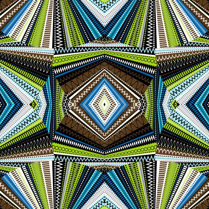 Origen étnico, caleidoscopio abstracto libre illustration