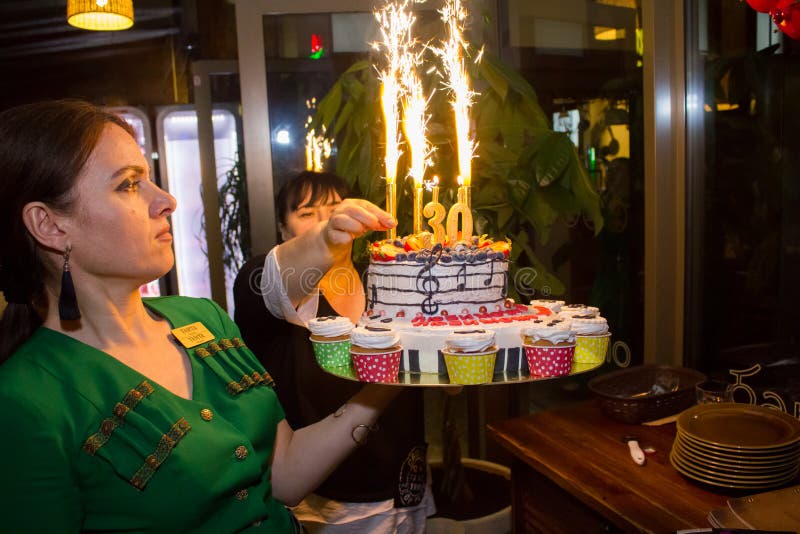 Original Cake in a Restaurant Editorial Photo Image of party, dessert