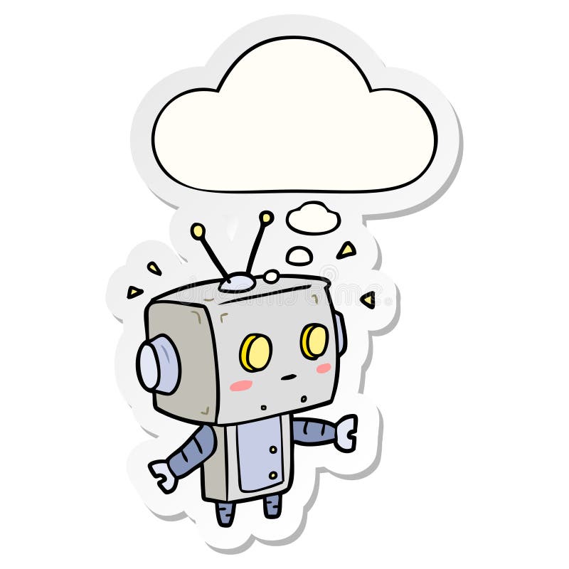 cute robot drawing