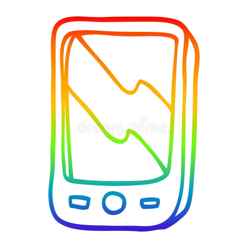 Mobile Phone Line Drawing Cartoon Stock Illustrations 2,450 Mobile