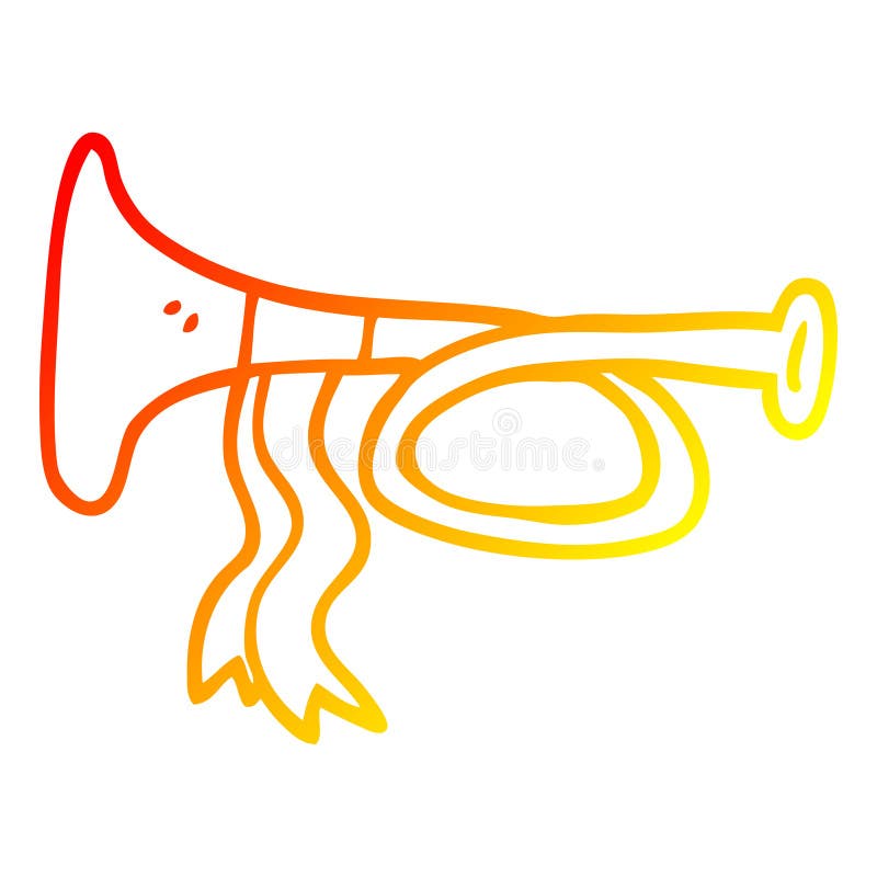Trumpet Horn Instrument Musical Cartoon Warm Line Gradient Spectrum Doodle  Drawing Simple Art Illustration Hand Drawn Scribble Funny Crazy Stock  Illustrations – 6 Trumpet Horn Instrument Musical Cartoon Warm Line  Gradient Spectrum