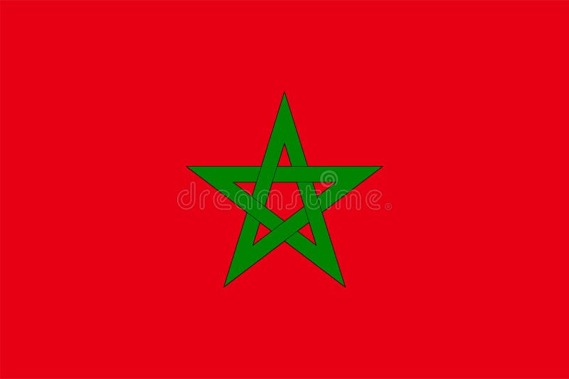 The Original Flag Of Morocco,Vector Illustration The Color Of The Original, Official Colors and Proportion Correctly, Isolate stock illustration The Original Flag Of Morocco,Vector Illustration The Color Of The Original, Official Colors and Proportion Correctly, Isolate stock illustration