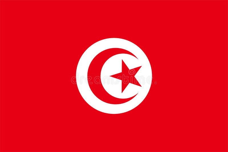 Download Tunisia Vector Map With Flag Inside Isolated On A White ...
