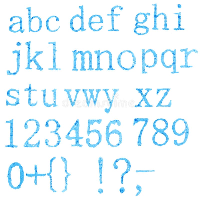 Original font, all alphabet