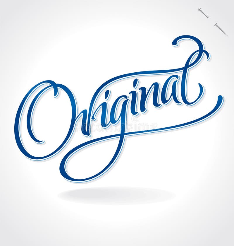 Original hand lettering stock vector. Illustration of calligraphy 67132166