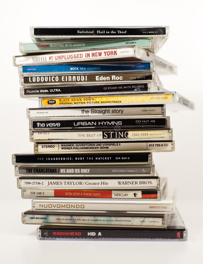 Original Music Albums On CD Editorial Stock Image Image 24193234