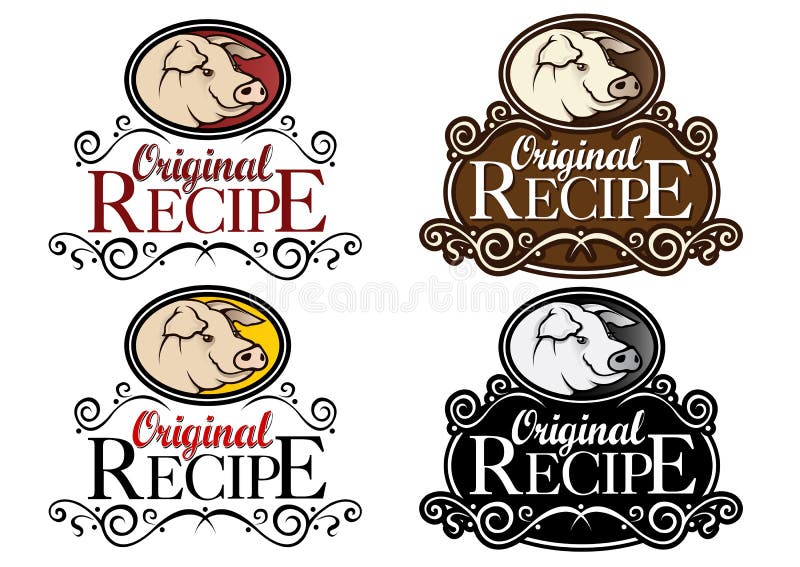Original Recipe Seal stock illustration. Illustration of package 17173047