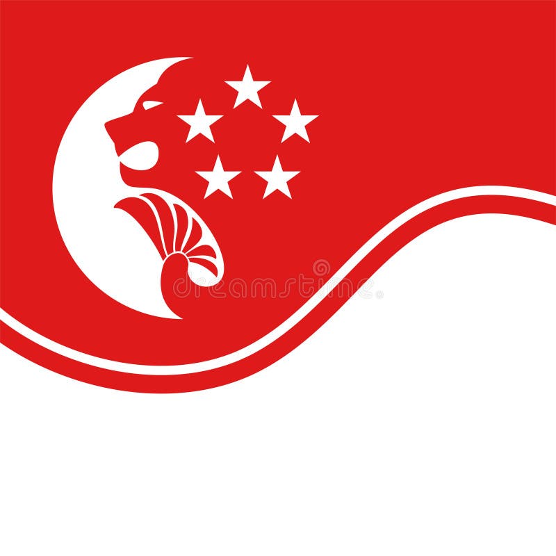 Singapore flag stock vector. Illustration of world, official 98572175