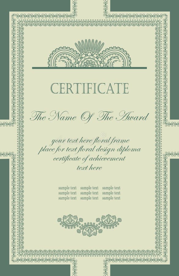 Original vintage frame vector illustration