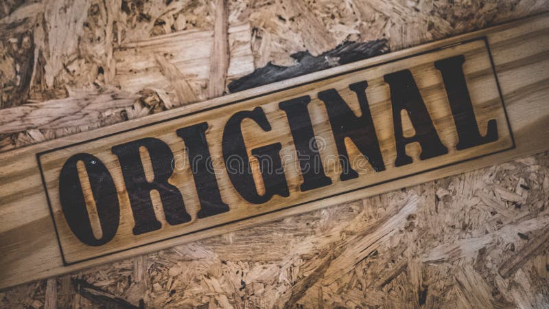 Original Wording On Wooden Background royalty free stock photos Original Wording On Wooden Background royalty free stock photos