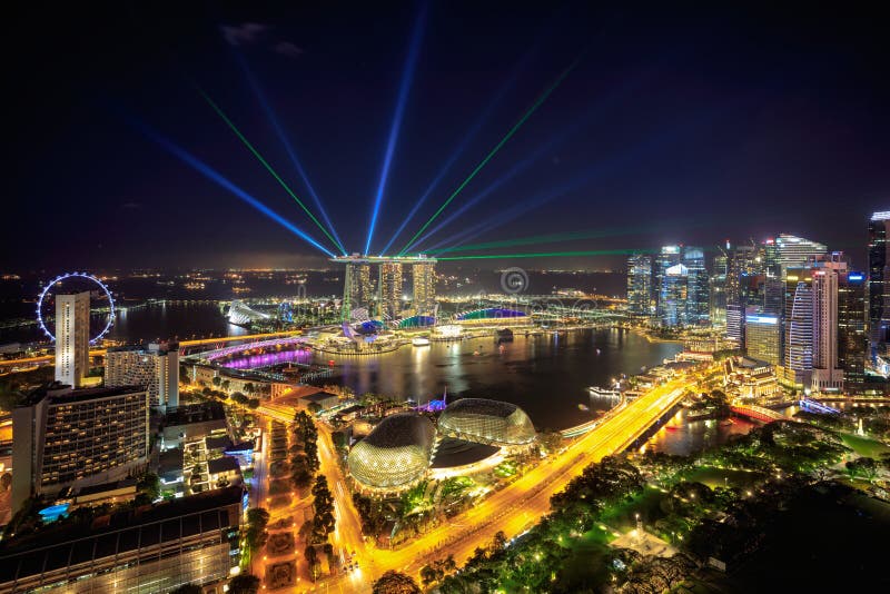 Orizzonte della città di Singapore immagini stock libere da diritti Orizzonte della città di Singapore immagini stock libere da diritti