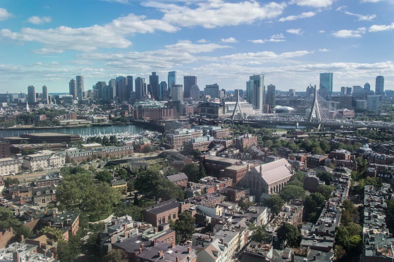 Skyline di Boston, USA fotografia stock