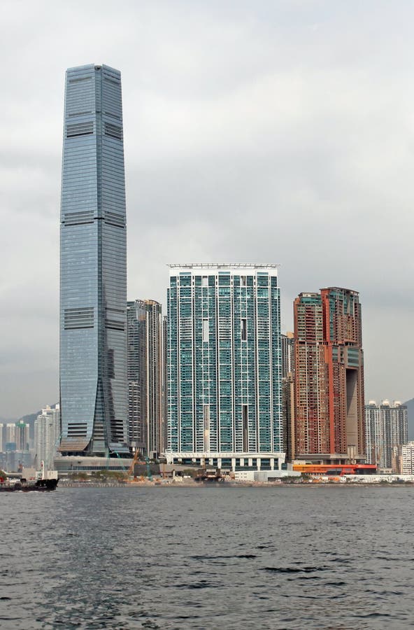 Orizzonte di Kowloon in Hong Kong fotografia stock Orizzonte di Kowloon in Hong Kong fotografia stock