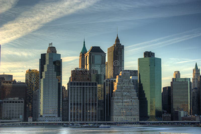 Orizzonte di Manhattan immagini stock Orizzonte di Manhattan immagini stock