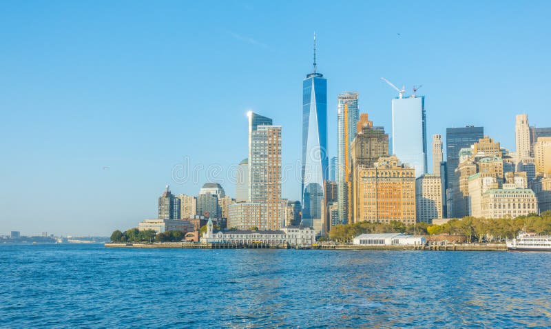 Orizzonte di Manhattan, New York City U.S.A. immagine stock libera da diritti Orizzonte di Manhattan, New York City U.S.A. immagine stock libera da diritti