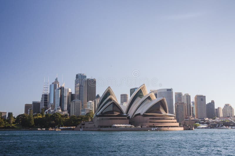 Skyline di Sydney fotografie stock
