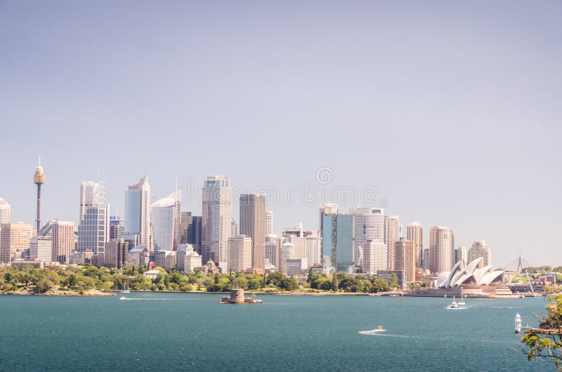 Skyline di Sydney immagini stock libere da diritti