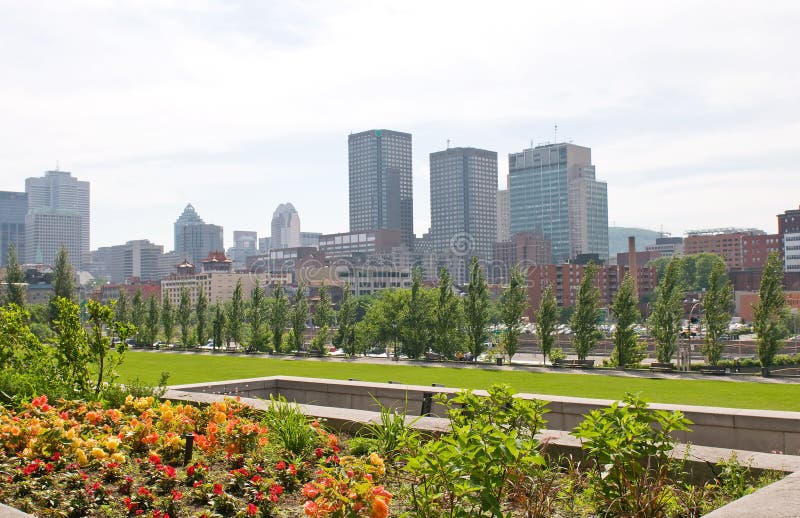 Orizzonte Montreal Quebec Canada fotografia stock Orizzonte Montreal Quebec Canada fotografia stock