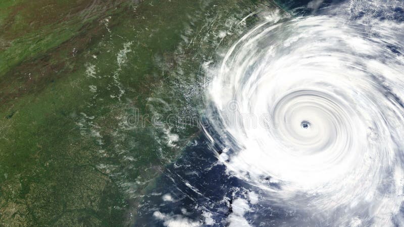 Orkaan die de Oostkust van de V.S. raken