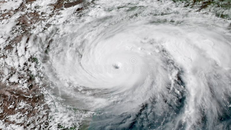 Orkan Harvey timmar, innan framställning av landfall