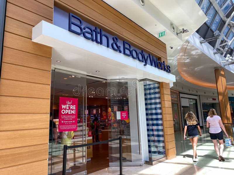 The Exterior Sign of a Bath & Body Works Retail Boutique Store at