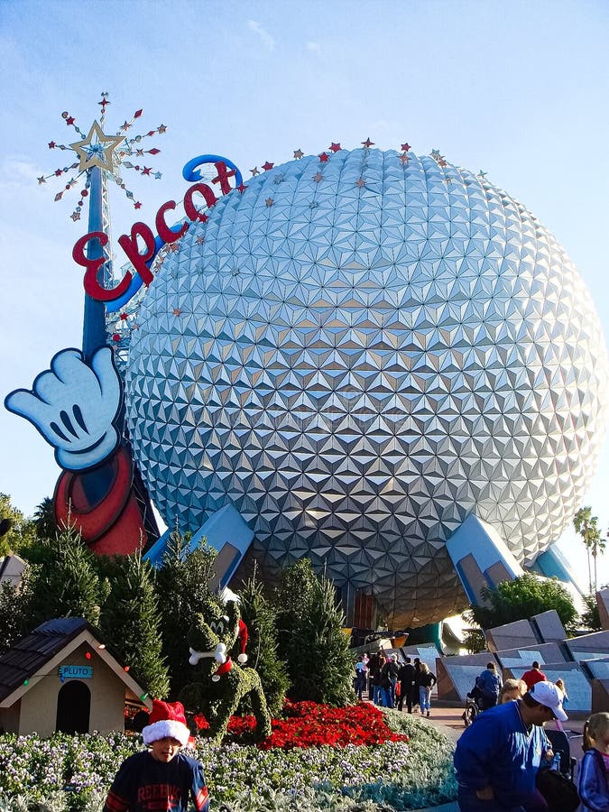 The Spaceship Earth Sphere editorial stock image. Image of world ...