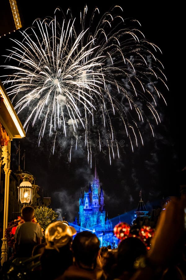 Download Cinderella Castle Fireworks And Lights Editorial Photo ...