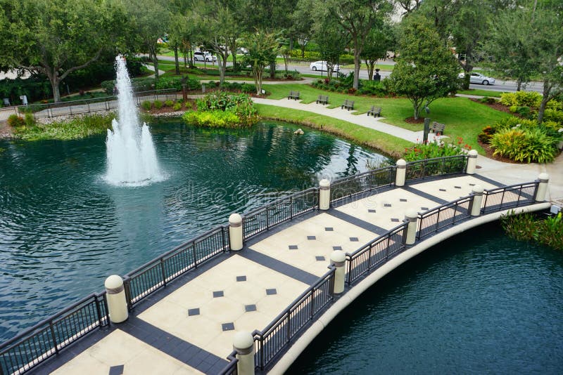 Orlando Orange County Convention Center garden stock photo Orlando Orange County Convention Center garden stock photo