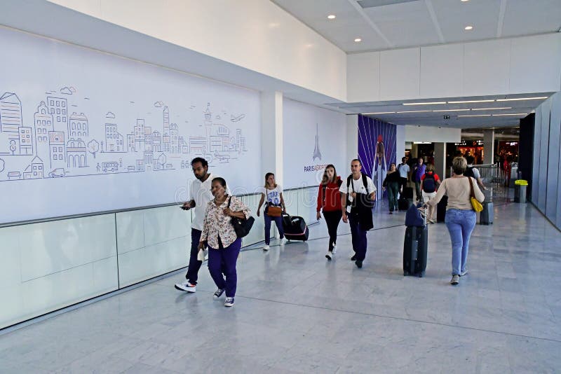 Orly; France August 22 2019 Paris Orly Airport Editorial Stock